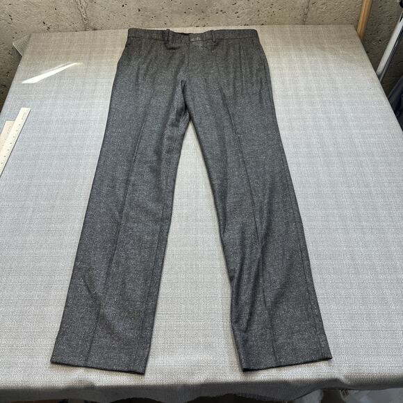 Theory Pants Mens 36 Gray Jake W Heyward Wool Silk Blend Dress Trousers Modern - Picture 1 of 9